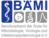 Logo des Berufsverbands der Ärzte für Mikrobiologie, Virologie und Infektionsepidemiologie (BÄMI) e.V.