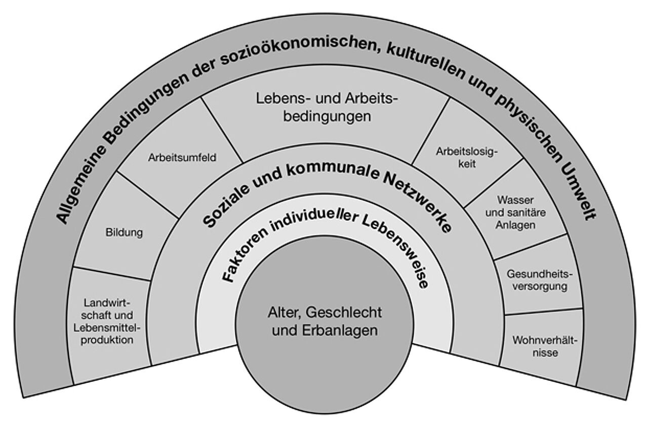 Determinanten der Gesundheit.